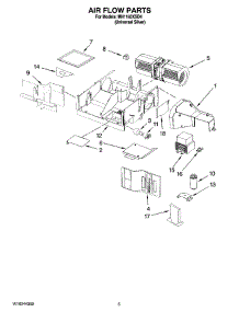 04 - Air Flow Parts parts for Whirlpool Microwave MH1160XSD4 from AppliancePartsPros.com