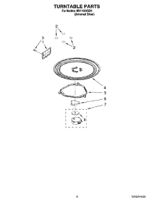 05 - Turntable Parts parts for Whirlpool Microwave MH1160XSD4 from AppliancePartsPros.com