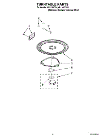 05 - Turntable Parts parts for Whirlpool Microwave MH1160XSS4 from AppliancePartsPros.com