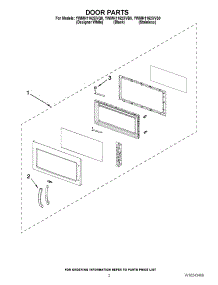 02 - Door Parts parts for Whirlpool Microwave YWMH1162XVB0 from AppliancePartsPros.com