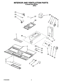 03 - Interior And Ventilation Parts parts for Whirlpool Microwave MH1160XSQ4 from AppliancePartsPros.com