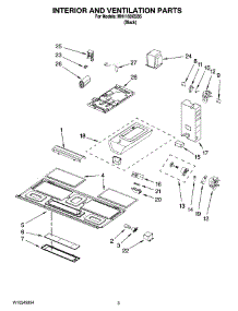 03 - Interior And Ventilation Parts parts for Whirlpool Microwave MH1160XSB5 from AppliancePartsPros.com