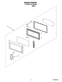 02 - Door Parts parts for Whirlpool Microwave MH1160XSB6 from AppliancePartsPros.com