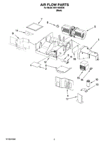04 - Air Flow Parts parts for Whirlpool Microwave MH1160XSB6 from AppliancePartsPros.com