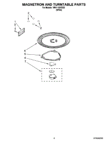 05 - Magnetron And Turntable Parts parts for Whirlpool Microwave YMH1160XSQ2 from AppliancePartsPros.com