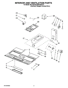 03 - Interior And Ventilation Parts parts for Whirlpool Microwave MH1160XSS3 from AppliancePartsPros.com