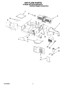 04 - Air Flow Parts parts for Whirlpool Microwave MH1160XSS3 from AppliancePartsPros.com