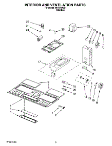 03 - Interior And Ventilation Parts parts for Whirlpool Microwave MH1171XVS1 from AppliancePartsPros.com