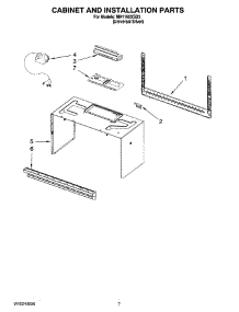 06 - Cabinet And Installation Parts parts for Whirlpool Microwave MH1160XSD3 from AppliancePartsPros.com