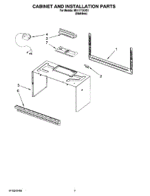 06 - Cabinet And Installation Parts parts for Whirlpool Microwave MH1171XVS1 from AppliancePartsPros.com