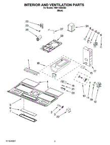 03 - Interior And Ventilation Parts parts for Whirlpool Microwave YMH1160XSB3 from AppliancePartsPros.com