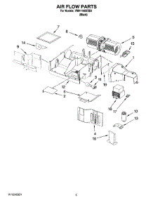 04 - Air Flow Parts parts for Whirlpool Microwave YMH1160XSB3 from AppliancePartsPros.com