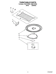 05 - Turntable Parts parts for Whirlpool Microwave YMH2175XSQ2 from AppliancePartsPros.com