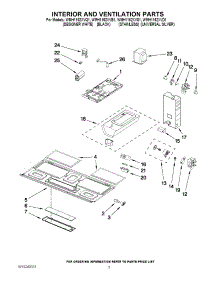 03 - Interior And Ventilation Parts parts for Whirlpool Microwave WMH1162XVQ1 from AppliancePartsPros.com