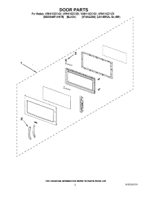 02 - Door Parts parts for Whirlpool Microwave WMH1162XVD1 from AppliancePartsPros.com