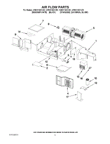 04 - Air Flow Parts parts for Whirlpool Microwave WMH1162XVD1 from AppliancePartsPros.com