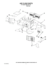 04 - Air Flow Parts parts for Whirlpool Microwave WMH1164XVS1 from AppliancePartsPros.com