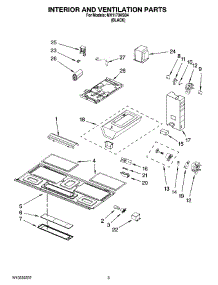 03 - Interior And Ventilation Parts parts for Whirlpool Microwave MH1170XSB4 from AppliancePartsPros.com