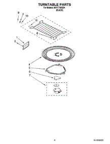 05 - Turntable Parts parts for Whirlpool Microwave MH1170XSB4 from AppliancePartsPros.com