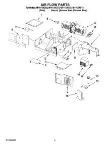 04 - Air Flow Parts parts for Whirlpool Microwave MH1170XSY3 from AppliancePartsPros.com