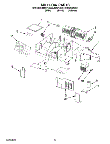 04 - Air Flow Parts parts for Whirlpool Microwave MH2175XST2 from AppliancePartsPros.com