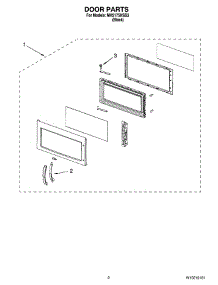 02 - Door Parts parts for Whirlpool Microwave MH2175XSB3 from AppliancePartsPros.com