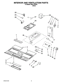 03 - Interior And Ventilation Parts parts for Whirlpool Microwave MH2175XSB3 from AppliancePartsPros.com