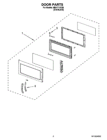 02 - Door Parts parts for Whirlpool Microwave MH1171XVS0 from AppliancePartsPros.com