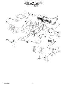 04 - Air Flow Parts parts for Whirlpool Microwave MH2175XSB3 from AppliancePartsPros.com