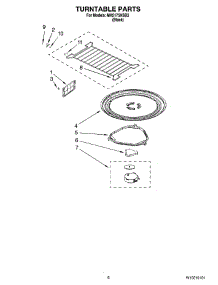 05 - Turntable Parts parts for Whirlpool Microwave MH2175XSB3 from AppliancePartsPros.com