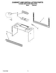 06 - Cabinet And Installation Parts parts for Whirlpool Microwave GMH3174XVB0 from AppliancePartsPros.com