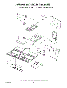 03 - Interior And Ventilation Parts parts for Whirlpool Microwave WMH1162XVD0 from AppliancePartsPros.com