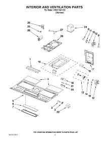 03 - Interior And Ventilation Parts parts for Whirlpool Microwave WMH1164XVS0 from AppliancePartsPros.com
