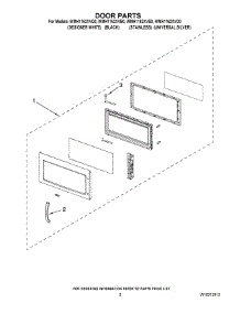 02 - Door Parts parts for Whirlpool Microwave WMH1162XVQ0 from AppliancePartsPros.com
