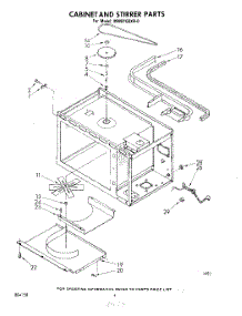 03 - Cabinet And Stirrer parts for Whirlpool Microwave MW8100XR0 from AppliancePartsPros.com