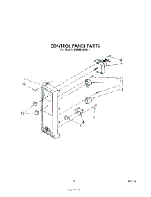 05 - Control Panel parts for Whirlpool Microwave MW8100XR0 from AppliancePartsPros.com