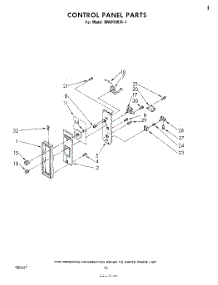 06 - Control Panel parts for Whirlpool Microwave MW8100XL1 from AppliancePartsPros.com