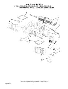 04 - Air Flow Parts parts for Whirlpool Microwave WMH1162XVS0 from AppliancePartsPros.com