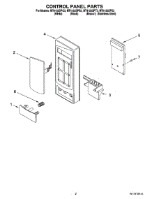 02 - Control Panel Parts parts for Whirlpool Microwave MT4155SPT3 from AppliancePartsPros.com