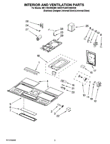 03 - Interior And Ventilation Parts parts for Whirlpool Microwave MH1160XSS0 from AppliancePartsPros.com