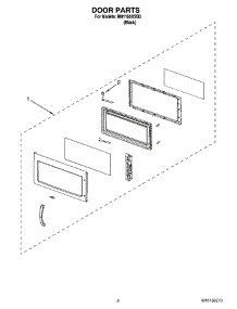 02 - Door Parts parts for Whirlpool Microwave MH1160XSB3 from AppliancePartsPros.com