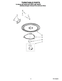 05 - Turntable Parts parts for Whirlpool Microwave MH1160XSS1 from AppliancePartsPros.com