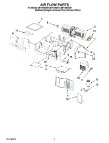 04 - Air Flow Parts parts for Whirlpool Microwave MH1160XSD1 from AppliancePartsPros.com