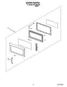 02 - Door Parts parts for Whirlpool Microwave MH1160XSB2 from AppliancePartsPros.com