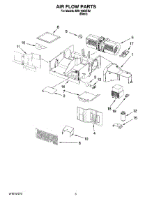 04 - Air Flow Parts parts for Whirlpool Microwave MH1160XSB2 from AppliancePartsPros.com