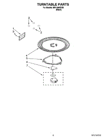 05 - Turntable Parts parts for Whirlpool Microwave MH1160XSB2 from AppliancePartsPros.com