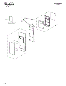 Control Panel parts for Whirlpool Microwave YMH1170XSB0 from AppliancePartsPros.com