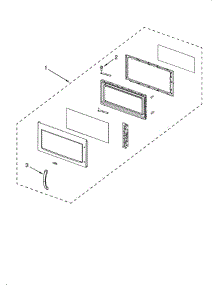 Door parts for Whirlpool Microwave YMH1170XSB0 from AppliancePartsPros.com