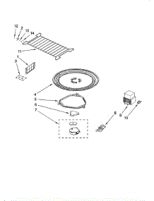Magnetron And Turntable parts for Whirlpool Microwave YMH1170XSB0 from AppliancePartsPros.com