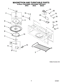 05 - Magnetron And Turntable Parts parts for Whirlpool Microwave YGH8155XMB0 from AppliancePartsPros.com